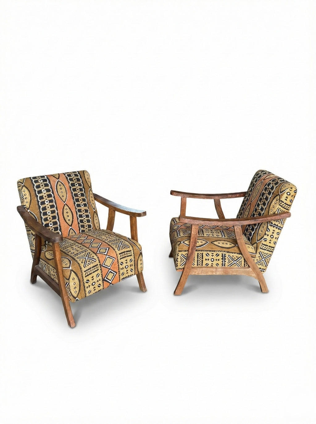 Poltrone in Cedro e Mudcloth