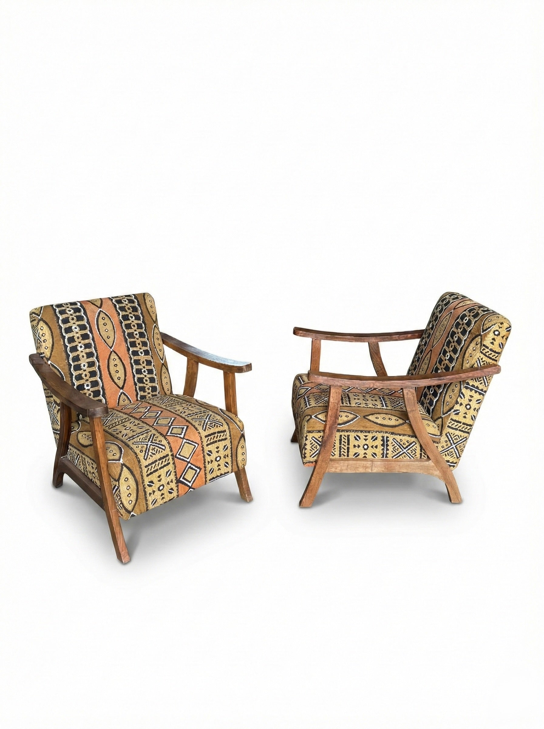 Poltrone in Cedro e Mudcloth