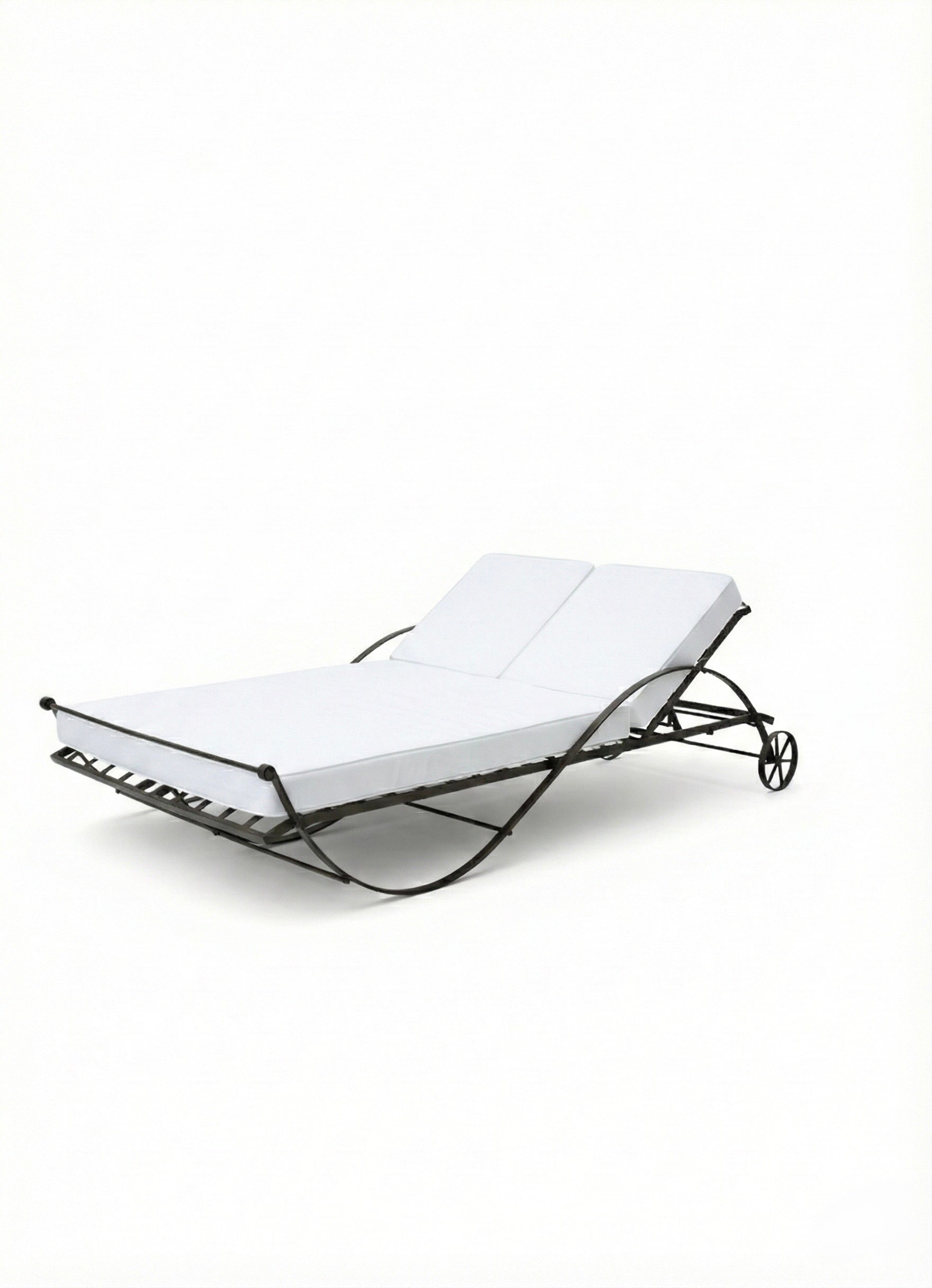 Lettino doppio di ferro "Onda"