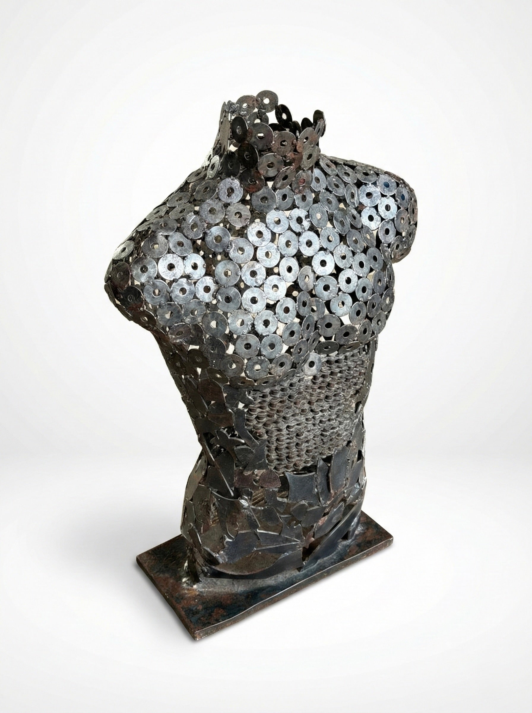 Busto Maschile in Metallo – Opera Unica Fatta a Mano