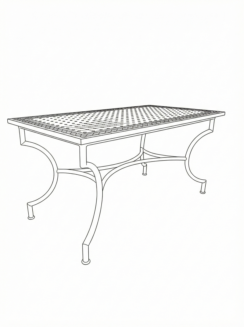 Tavolo mosaico 160x80 cm