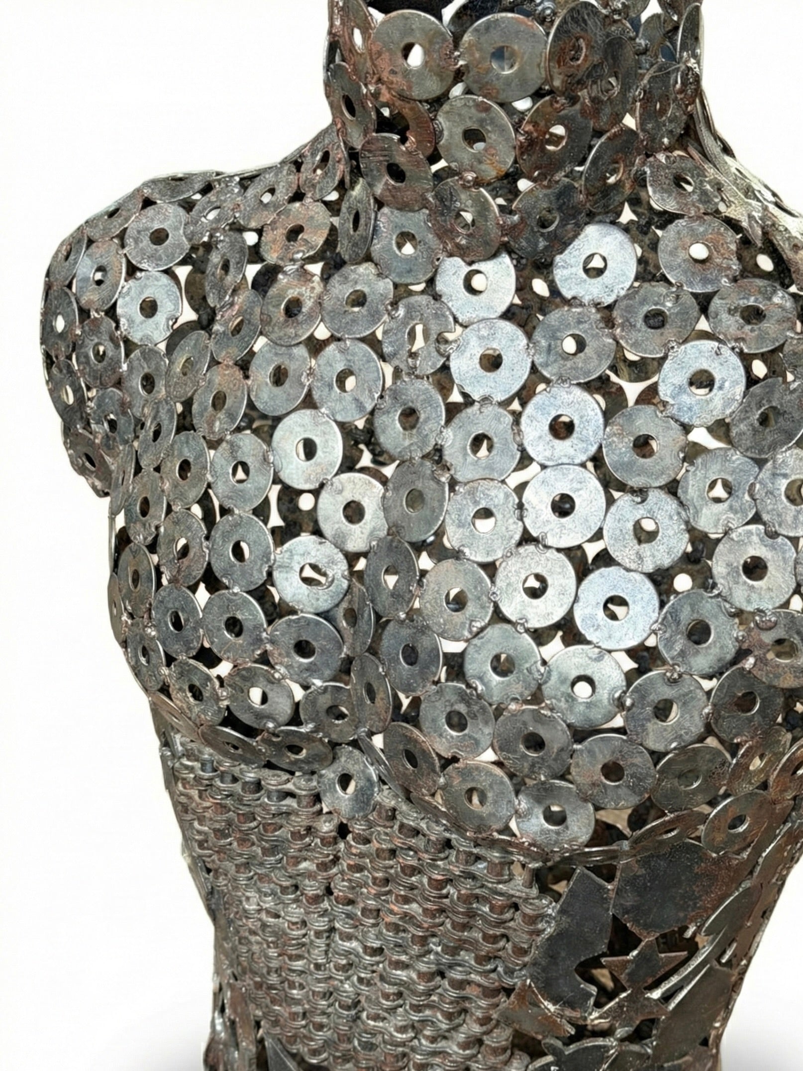 Busto Maschile in Metallo – Opera Unica Fatta a Mano