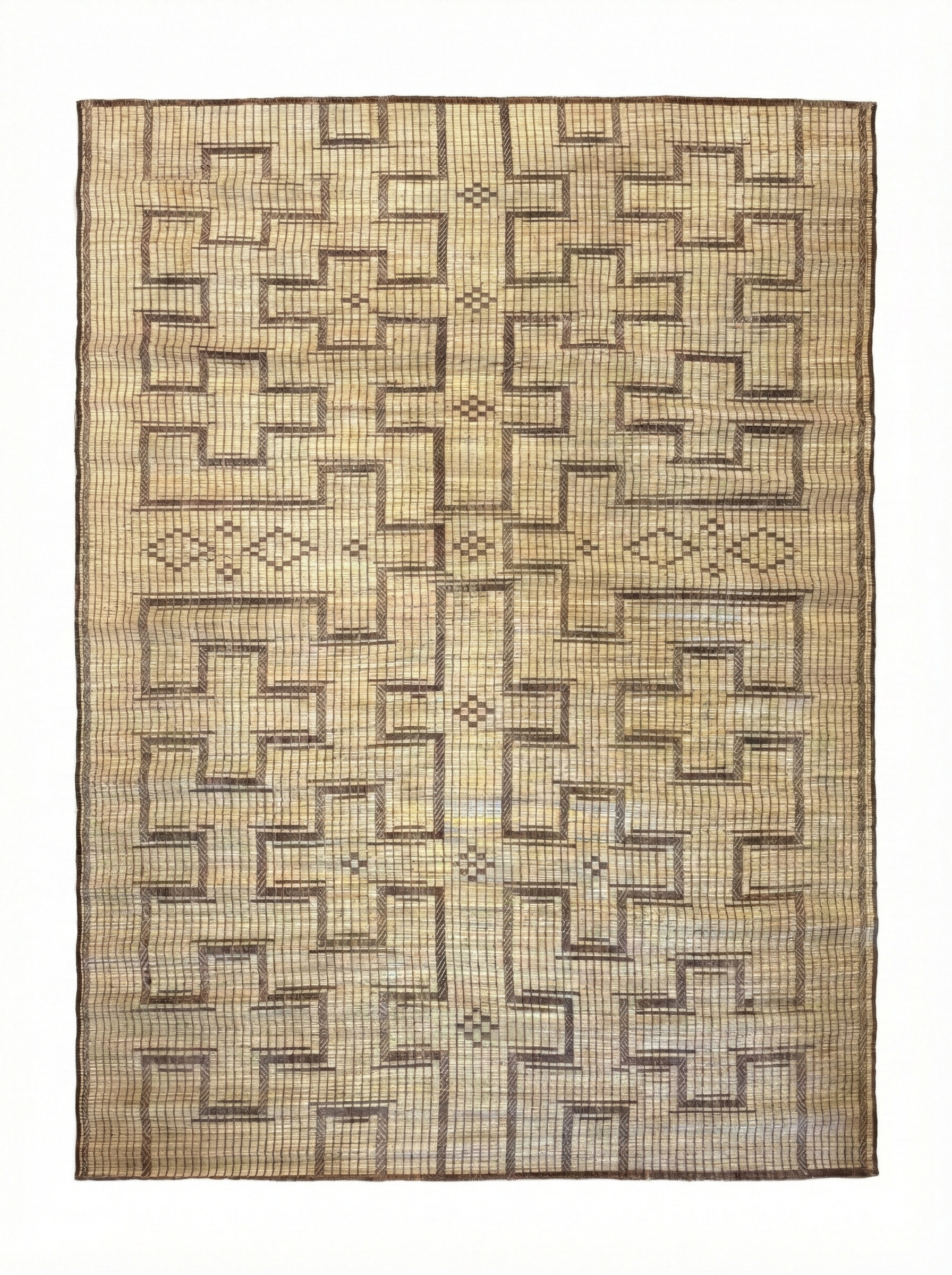 Stuoia di Cuoio e Bambù 530x315cm - S1350