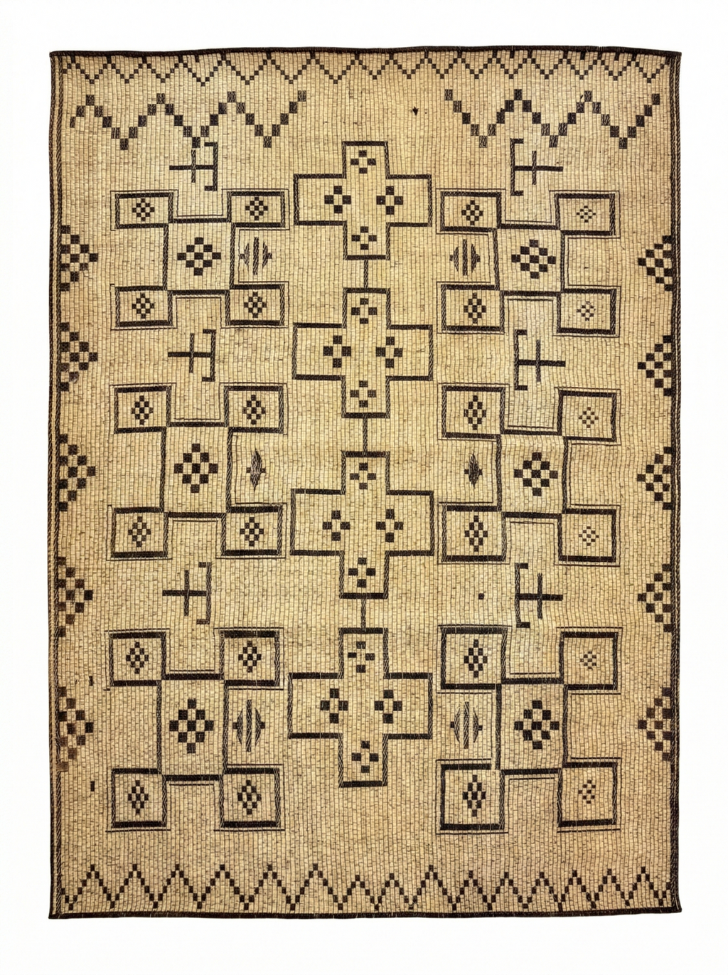 Stuoia di Cuoio e Bambù 510x340cm - S1401