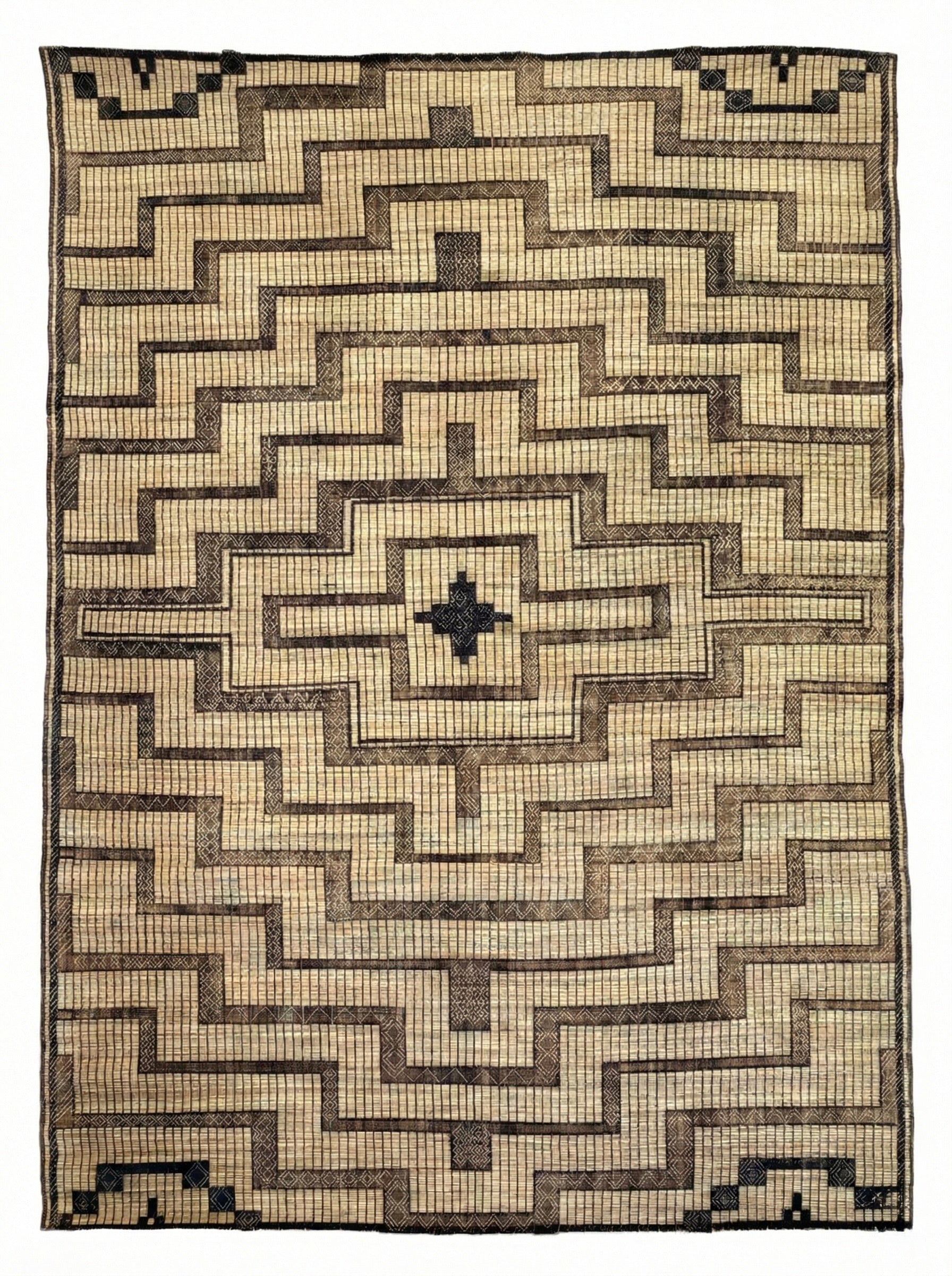 Stuoia di Cuoio e Bambù 530x315cm - S1382