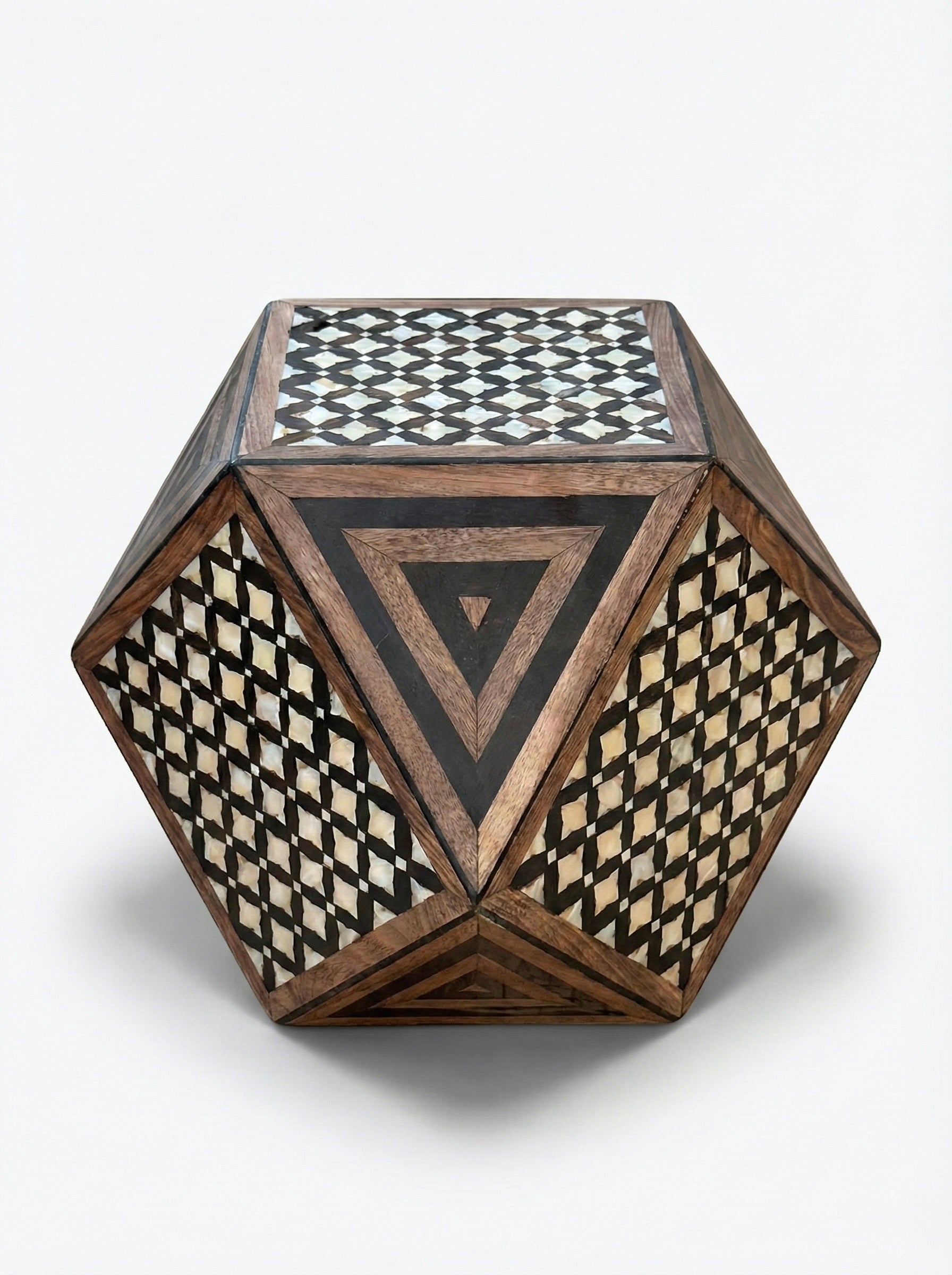 Tavolino basso resina e legno