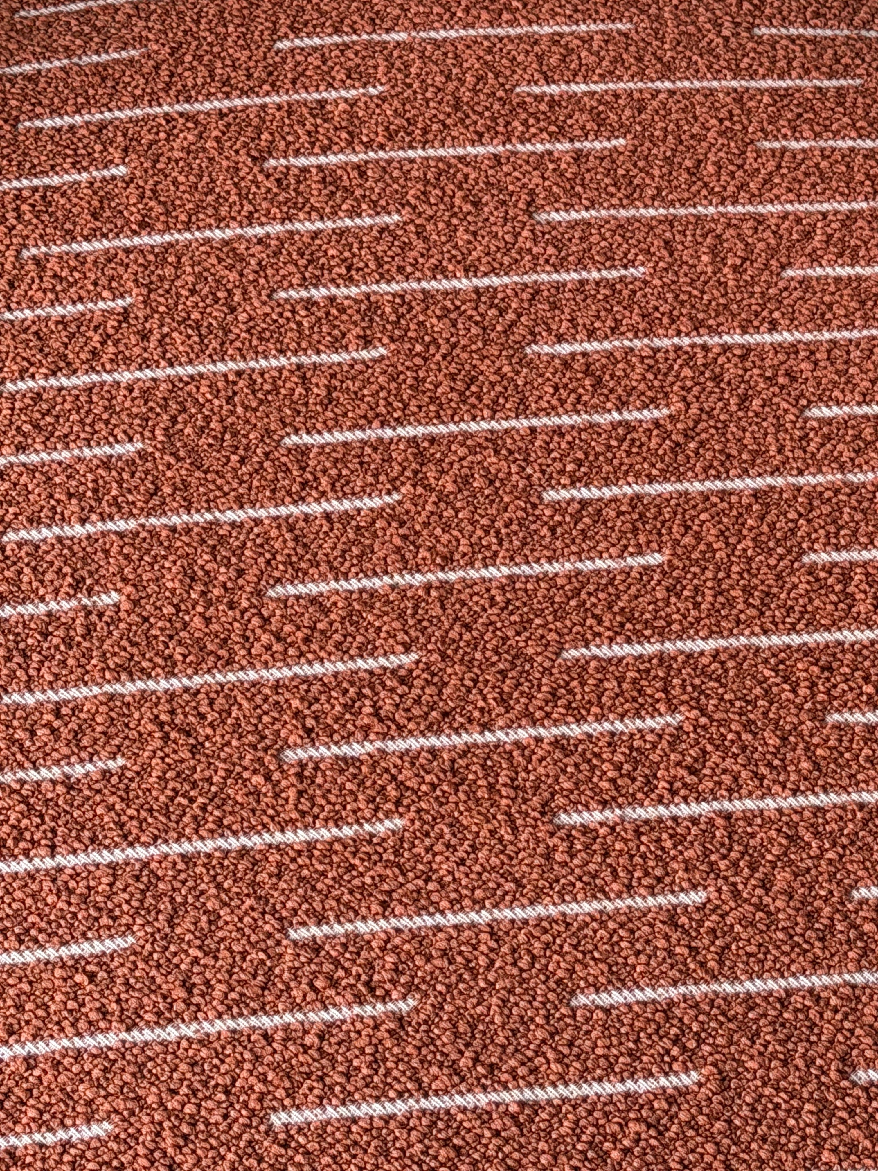 Coppia poltrona Cedro e Tessuto color "Terracotta"