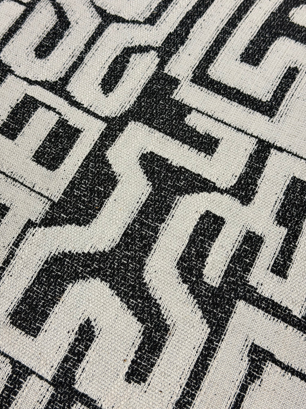 Coppia poltrona Cedro e tessuto color bianco nero