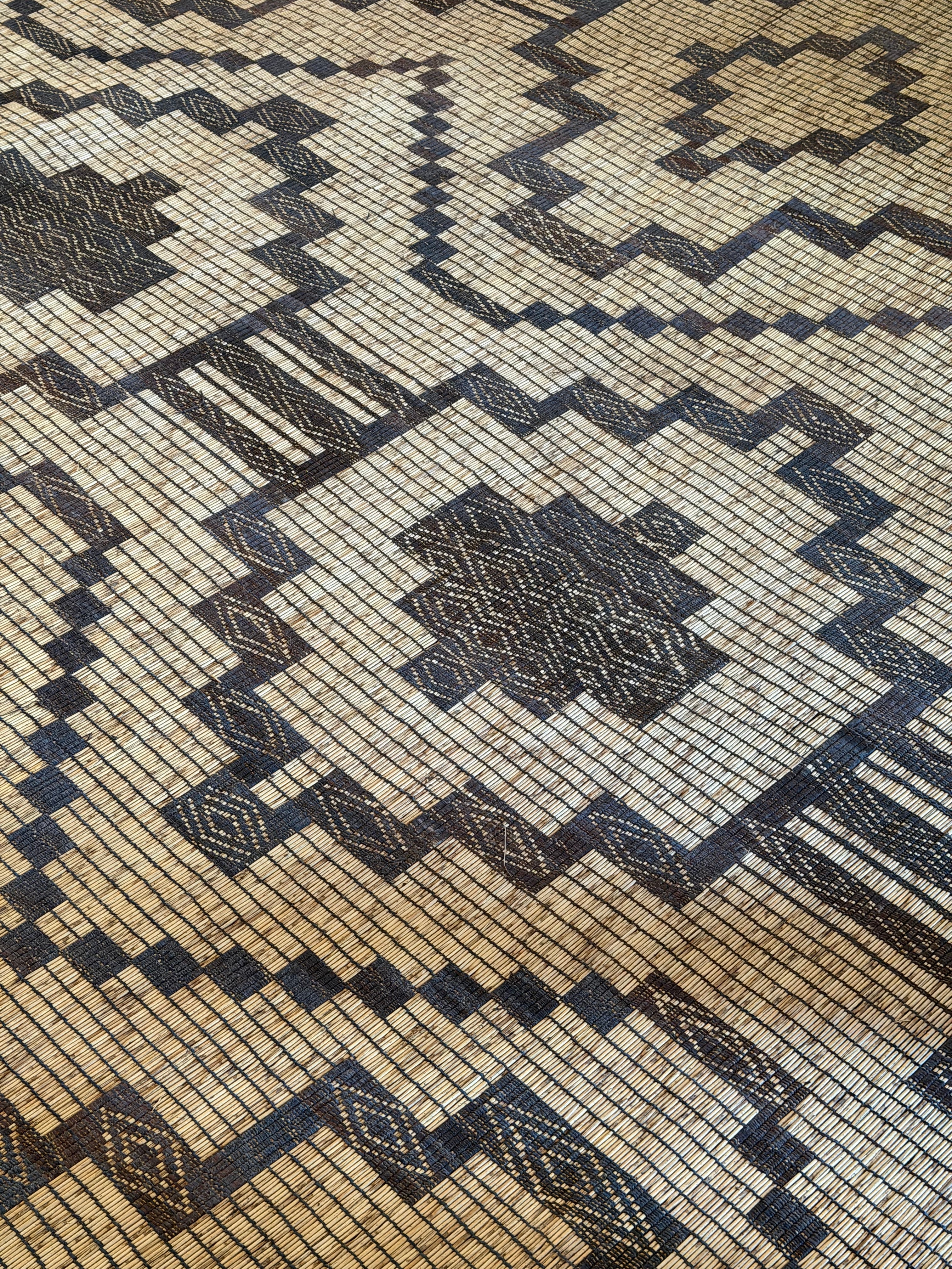 Stuoia di Cuoio e Bambù 500x330cm - S1305