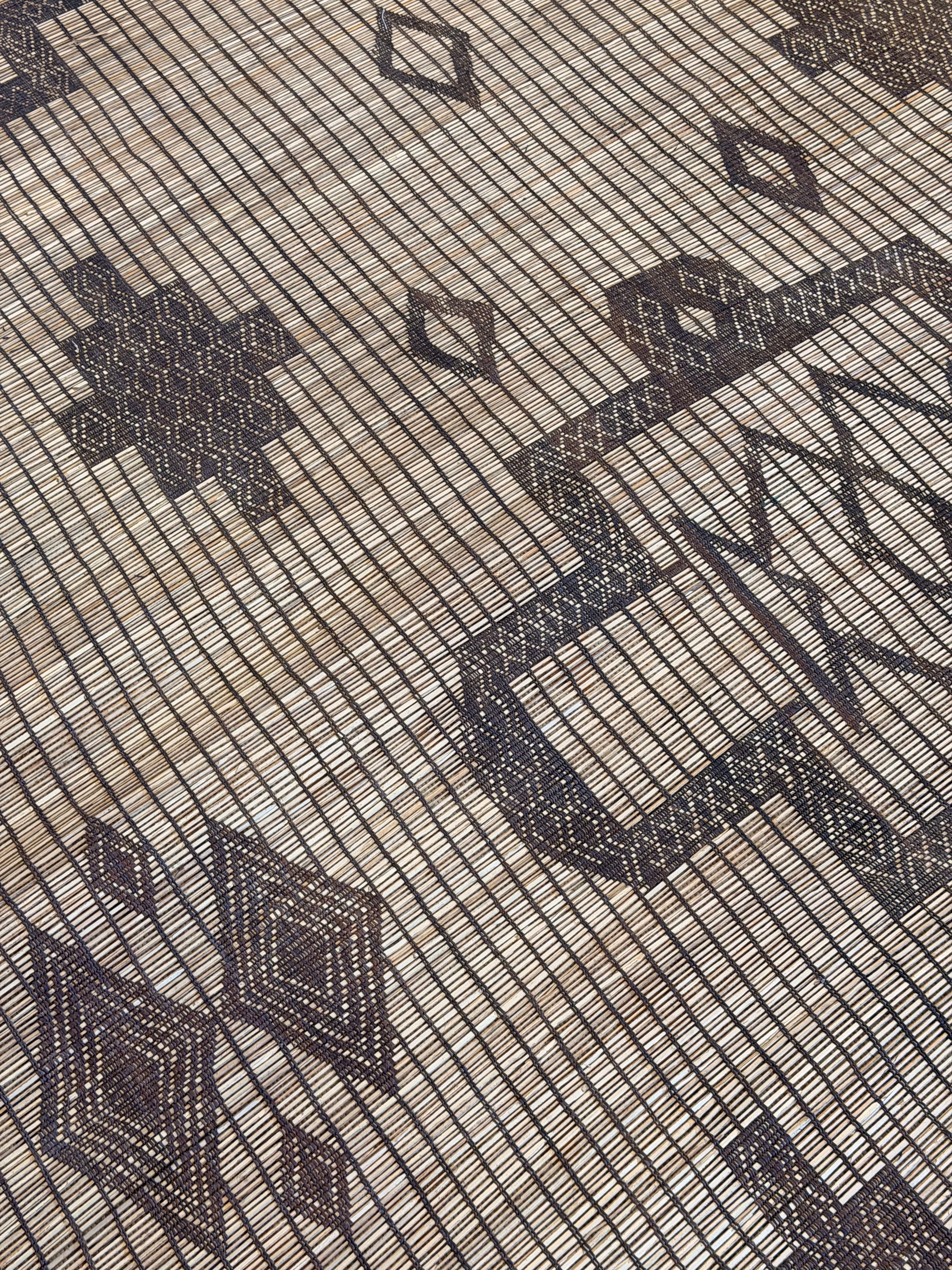 Stuoia di Cuoio e Bambù 440x300cm - S1345