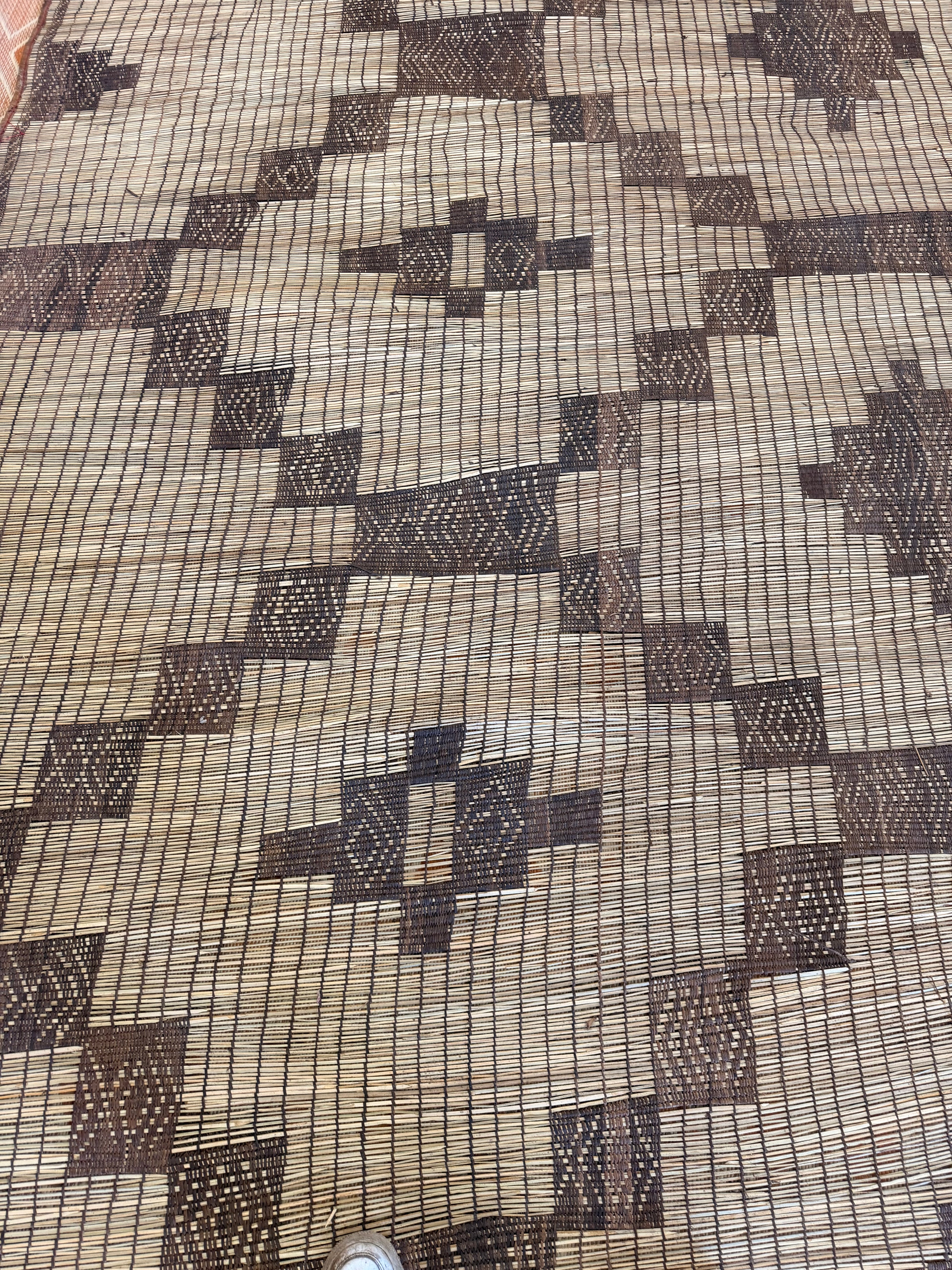 Stuoia di Cuoio e Bambù 400x320cm - S1390