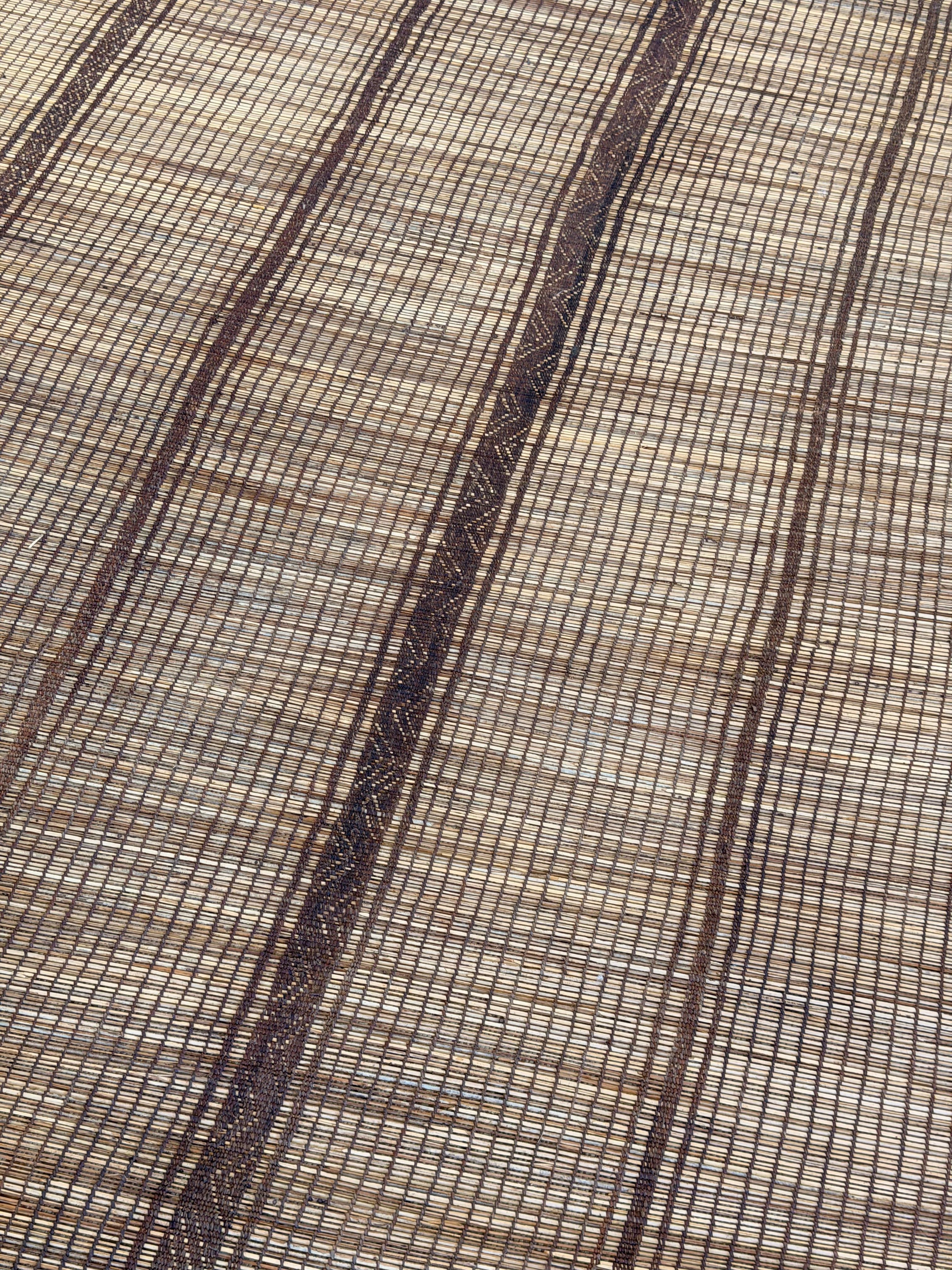 Stuoia di Cuoio e Bambù 335x210cm - S1391