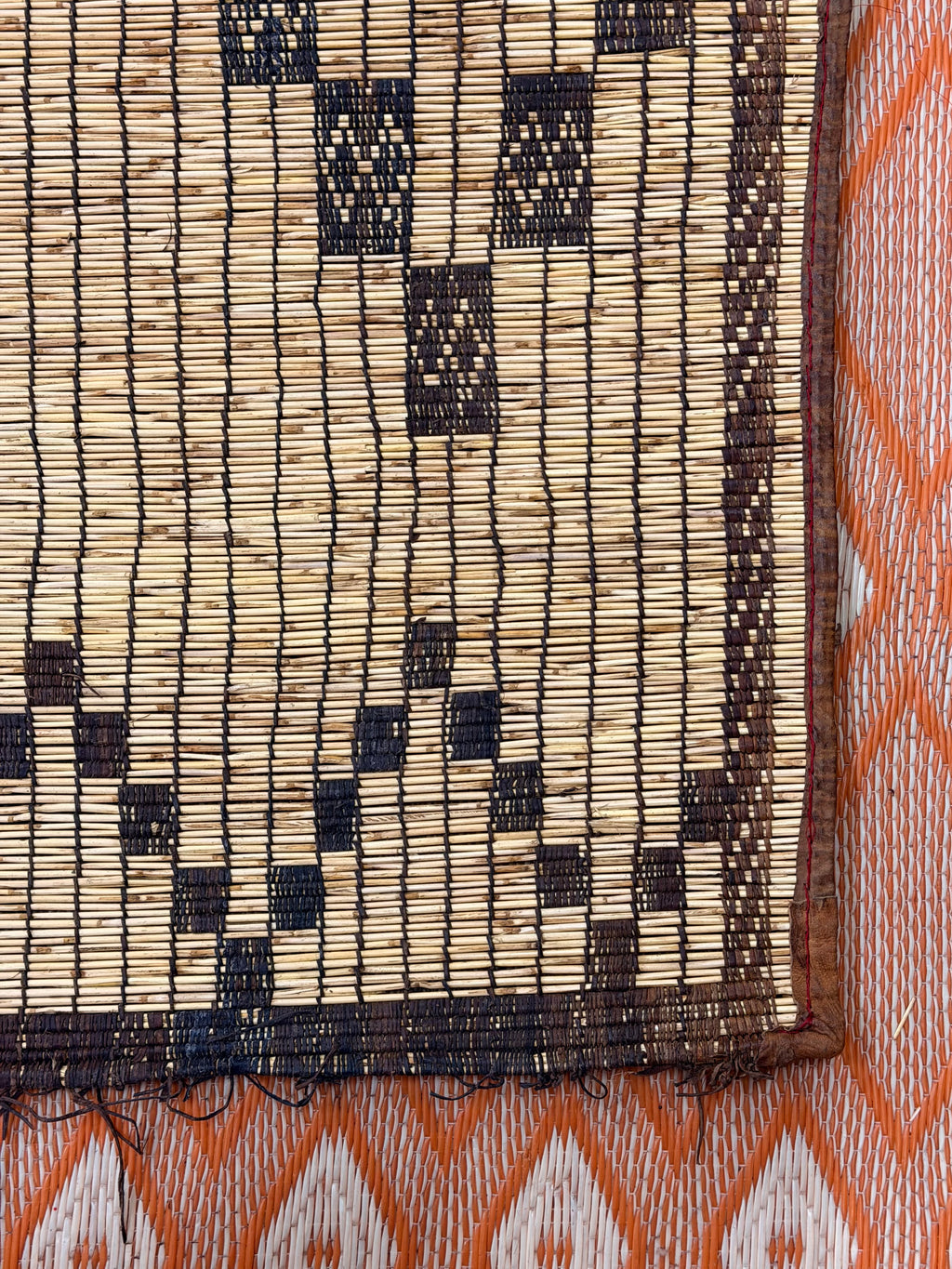 Stuoia di Cuoio e Bambù 510x340cm - S1401