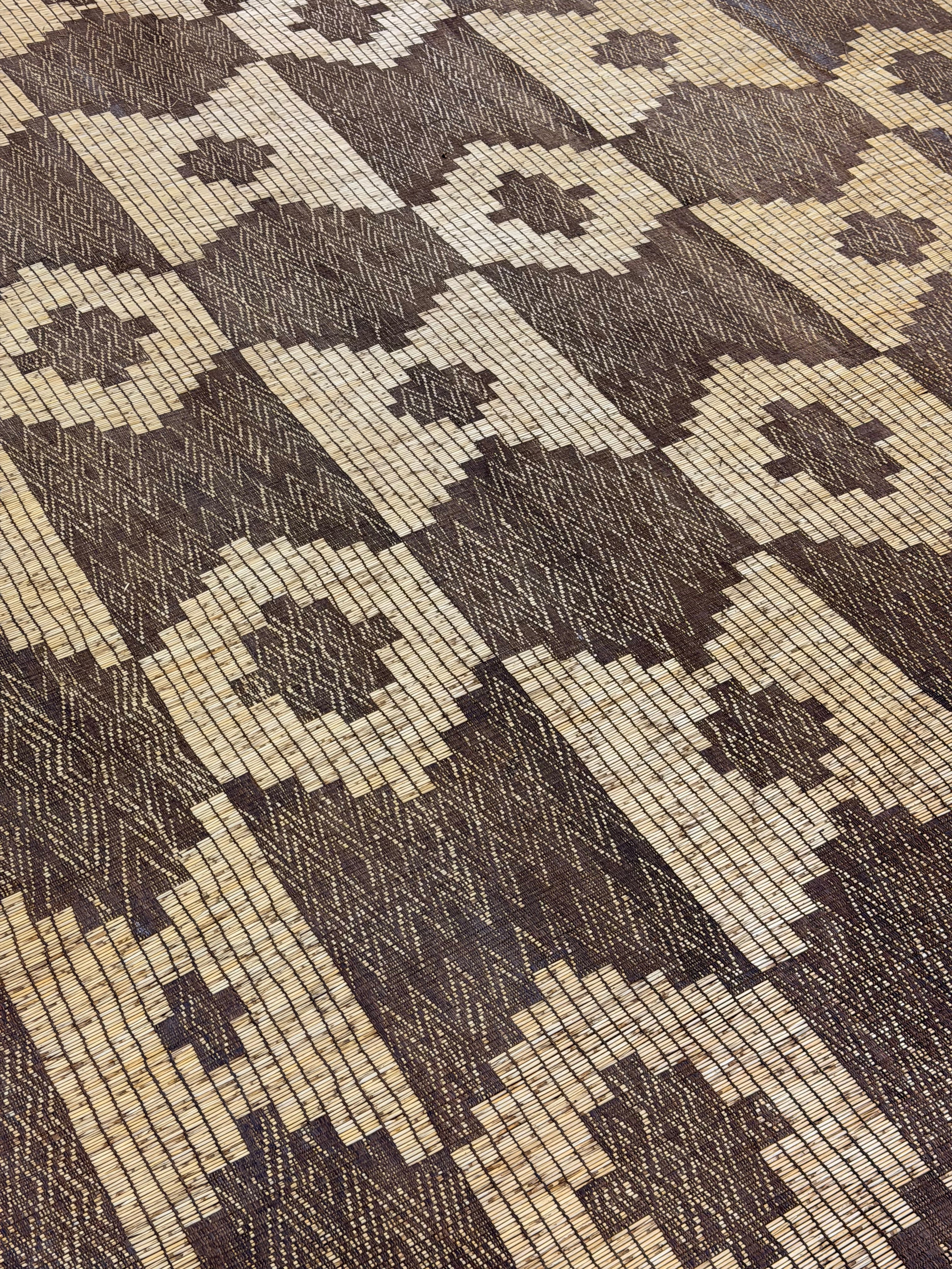 Stuoia di Cuoio e Bambù 465x315cm - S1403