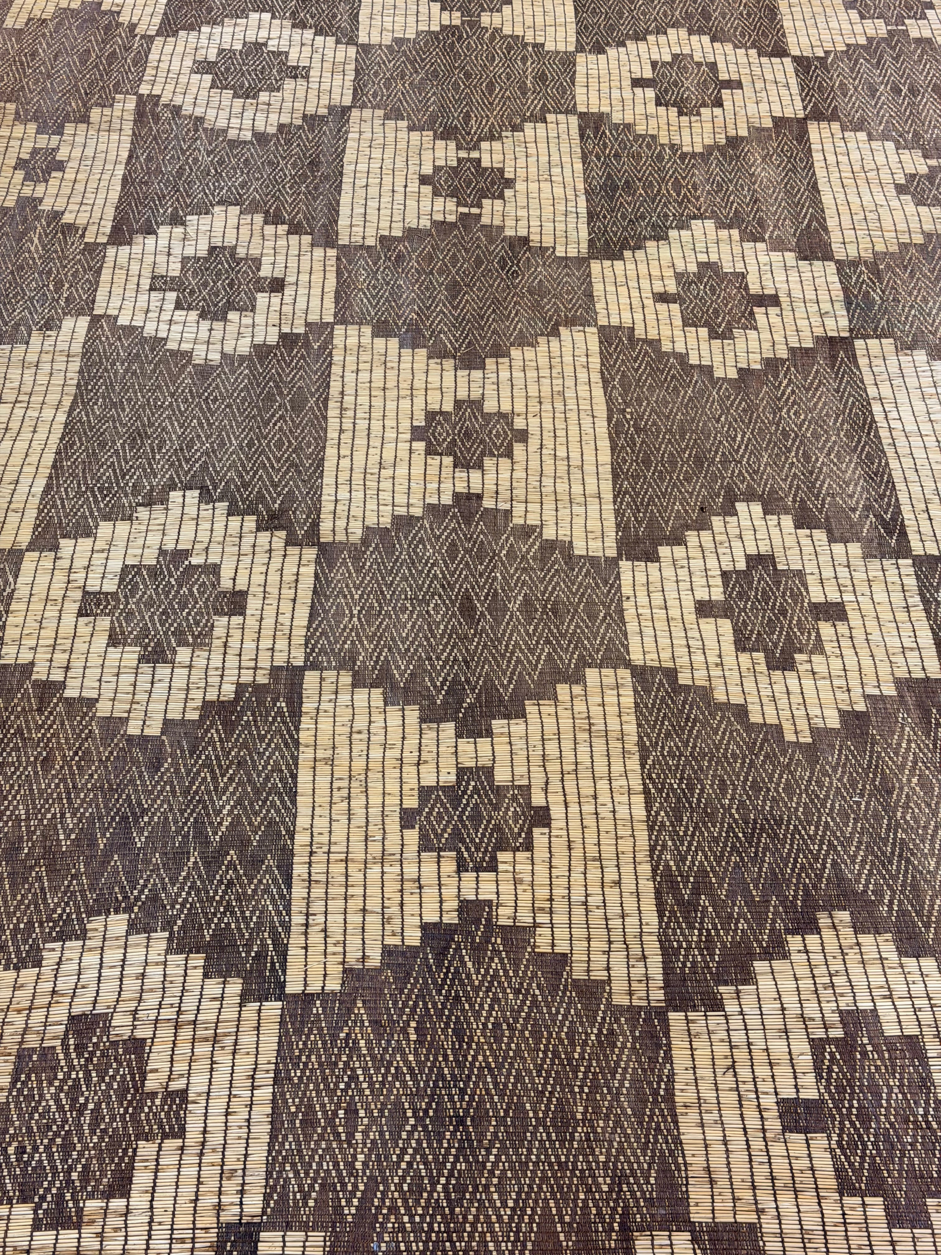 Stuoia di Cuoio e Bambù 465x315cm - S1403