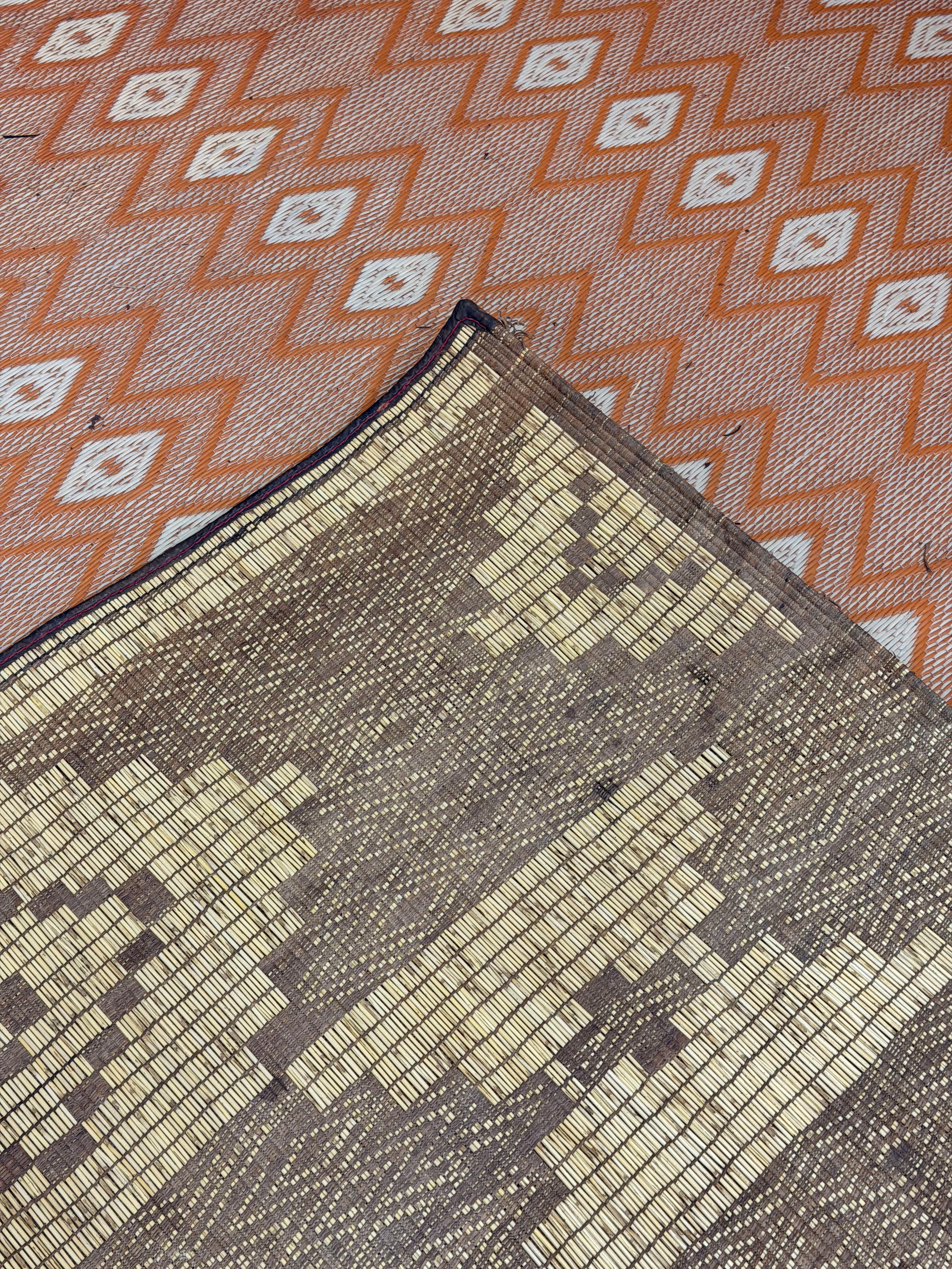 Stuoia di Cuoio e Bambù 465x315cm - S1403