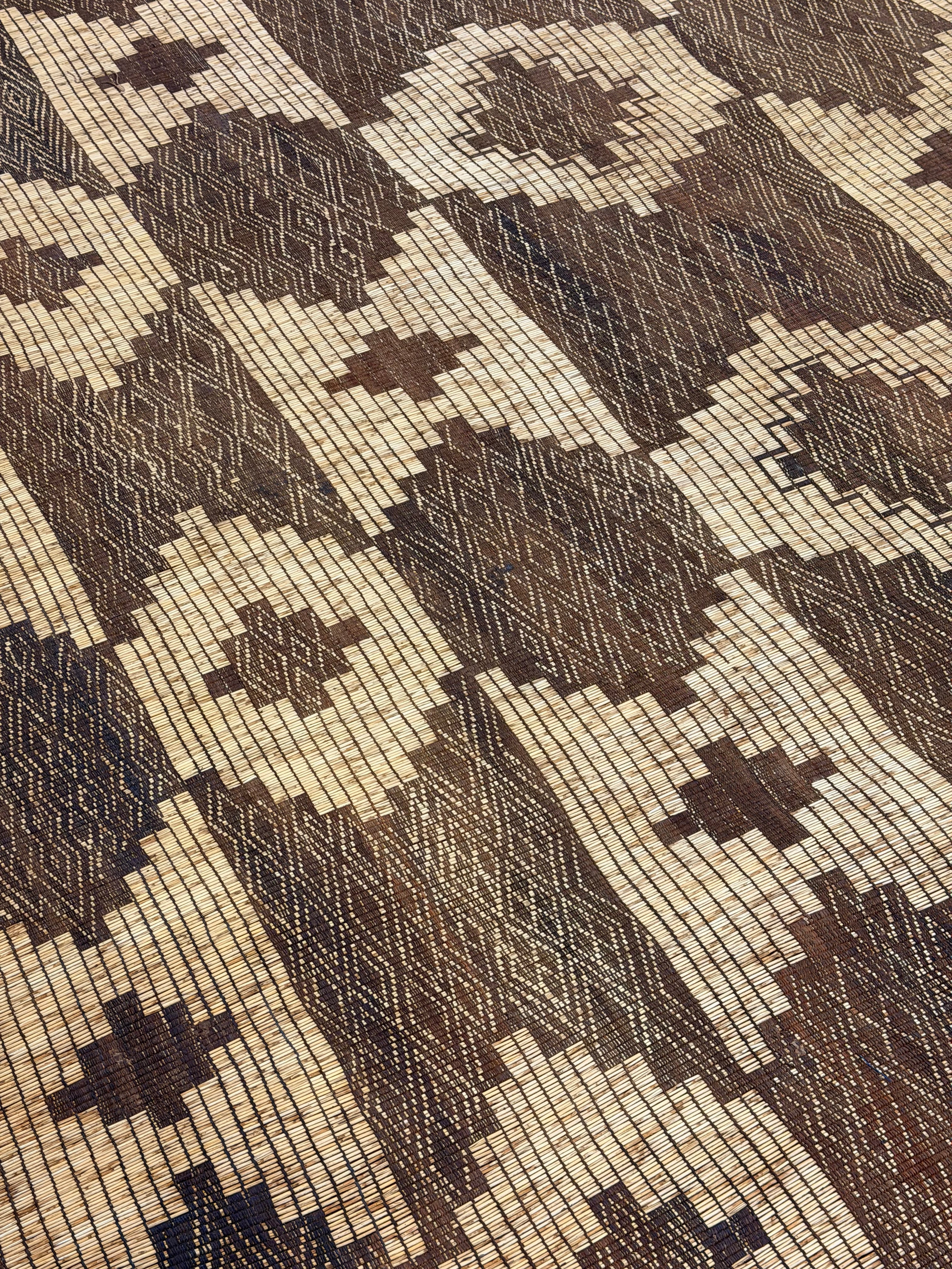 Stuoia di Cuoio e Bambù 460x300cm - S1404