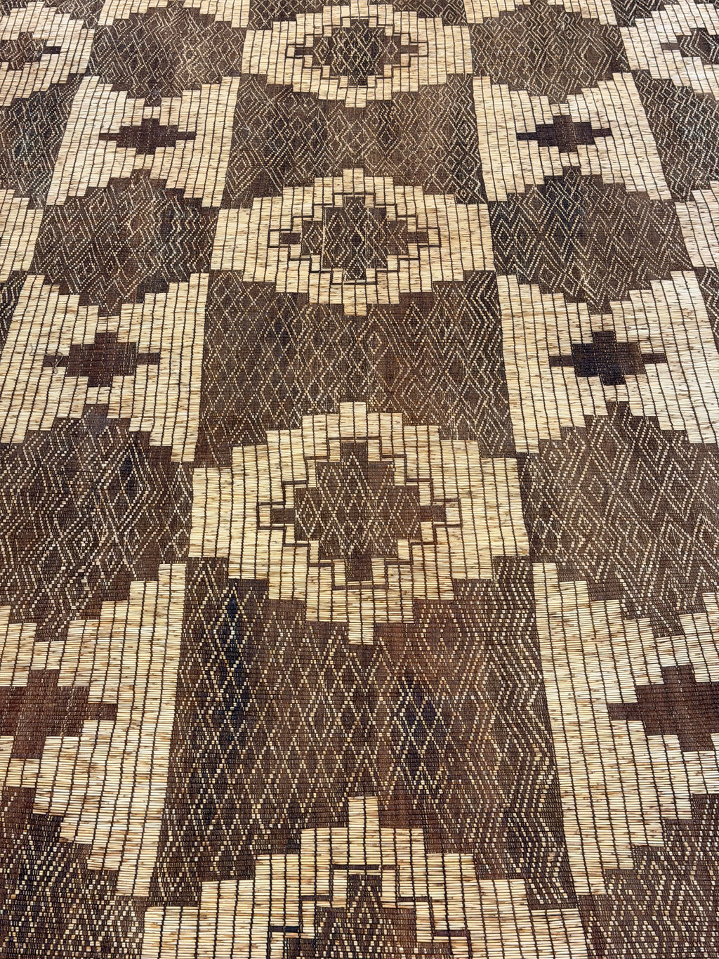 Stuoia di Cuoio e Bambù 460x300cm - S1404