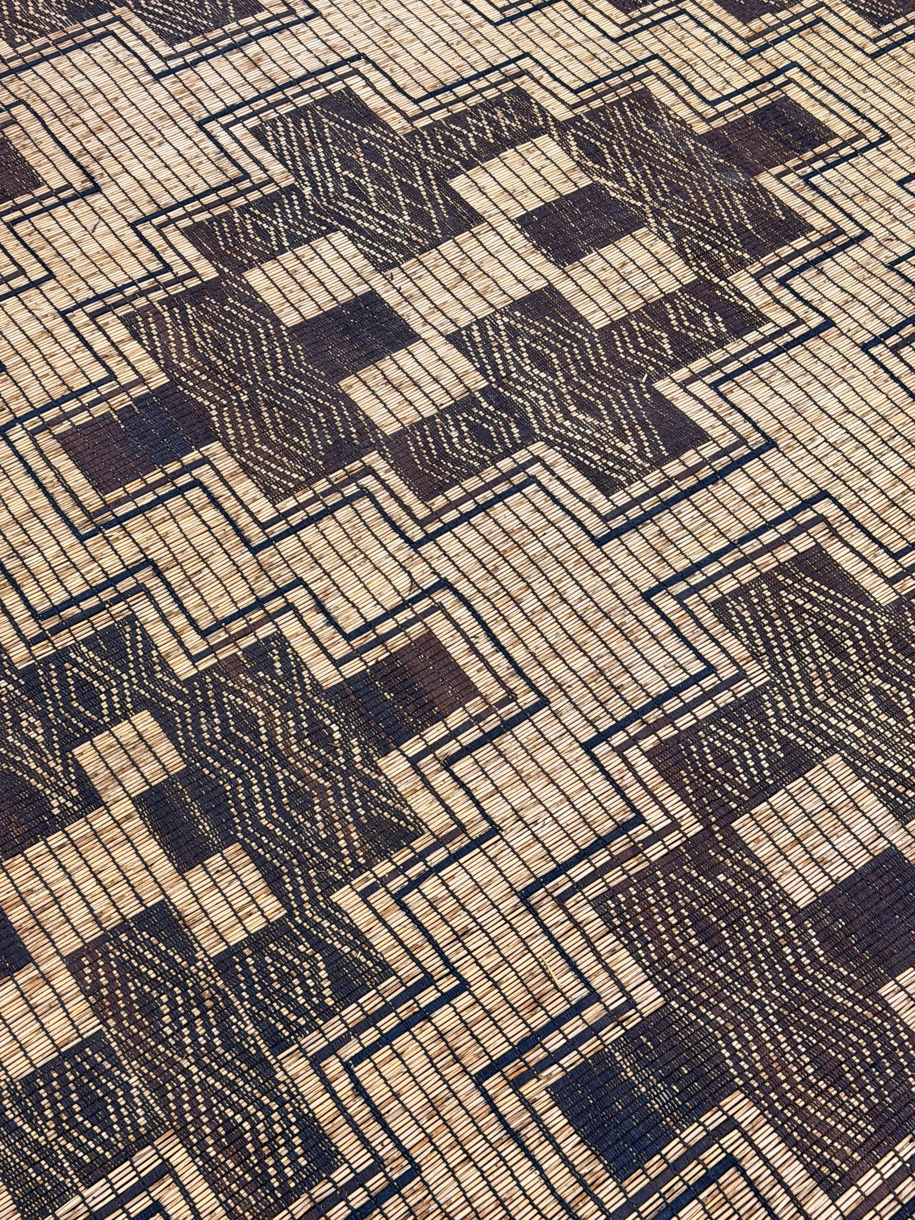 Stuoia di Cuoio e Bambù 495x310cm - S1406