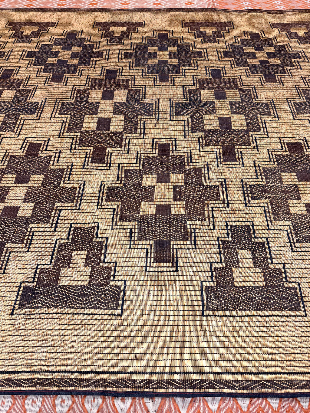 Stuoia di Cuoio e Bambù 495x310cm - S1406