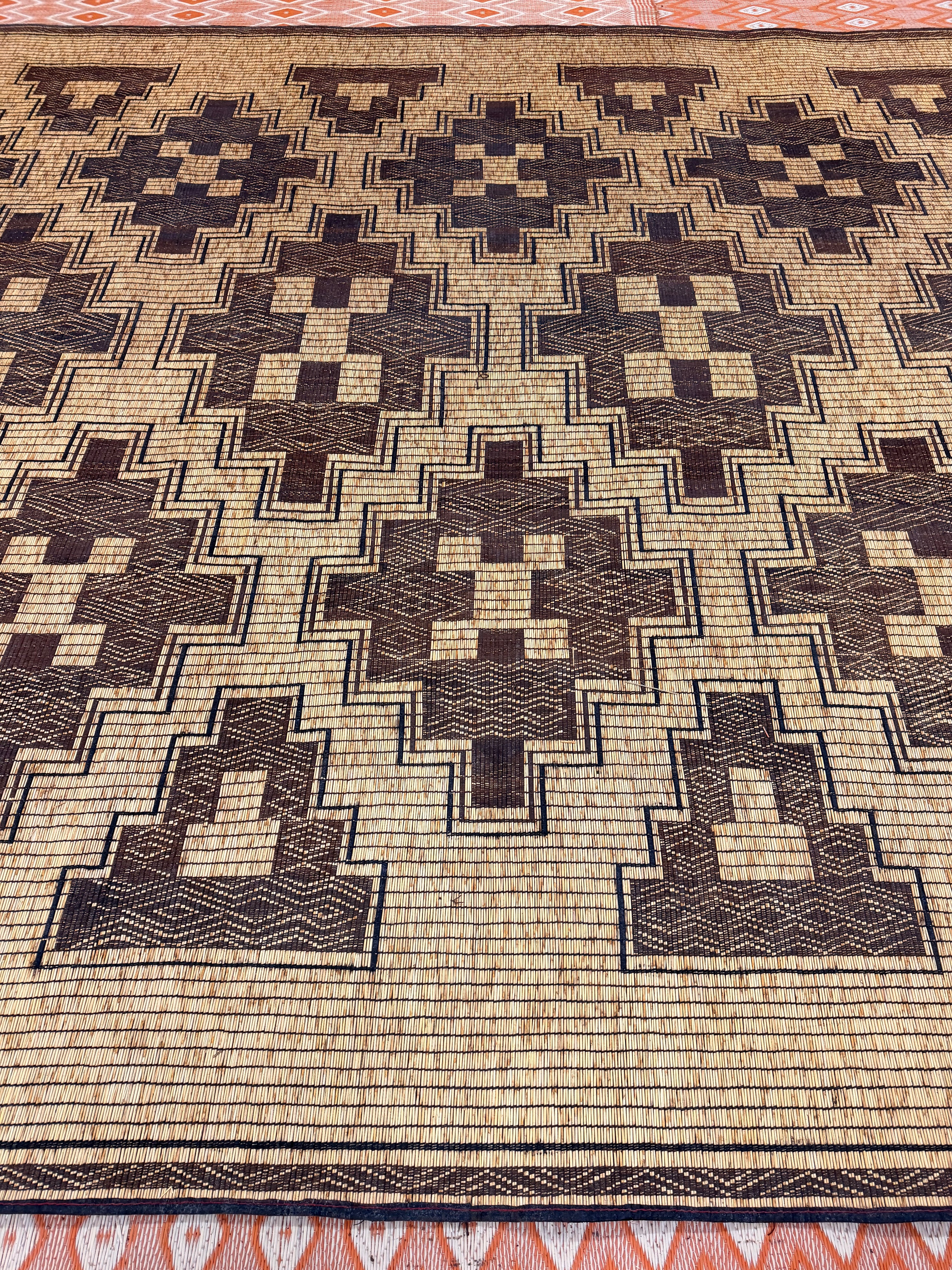 Stuoia di Cuoio e Bambù 495x310cm - S1406