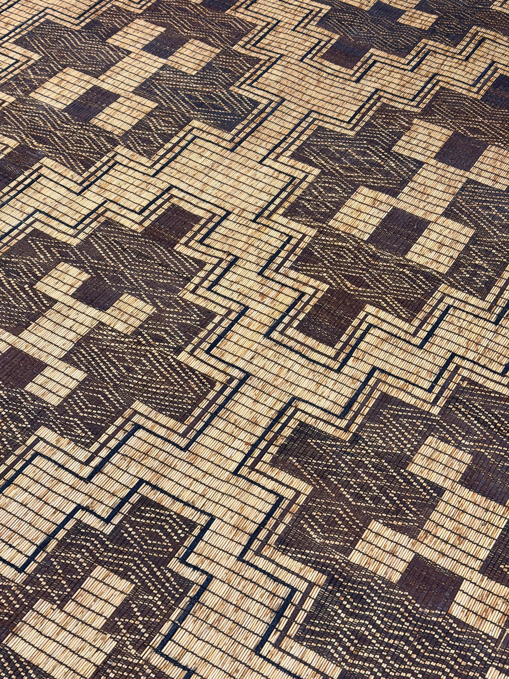 Stuoia di Cuoio e Bambù 495x310cm - S1406