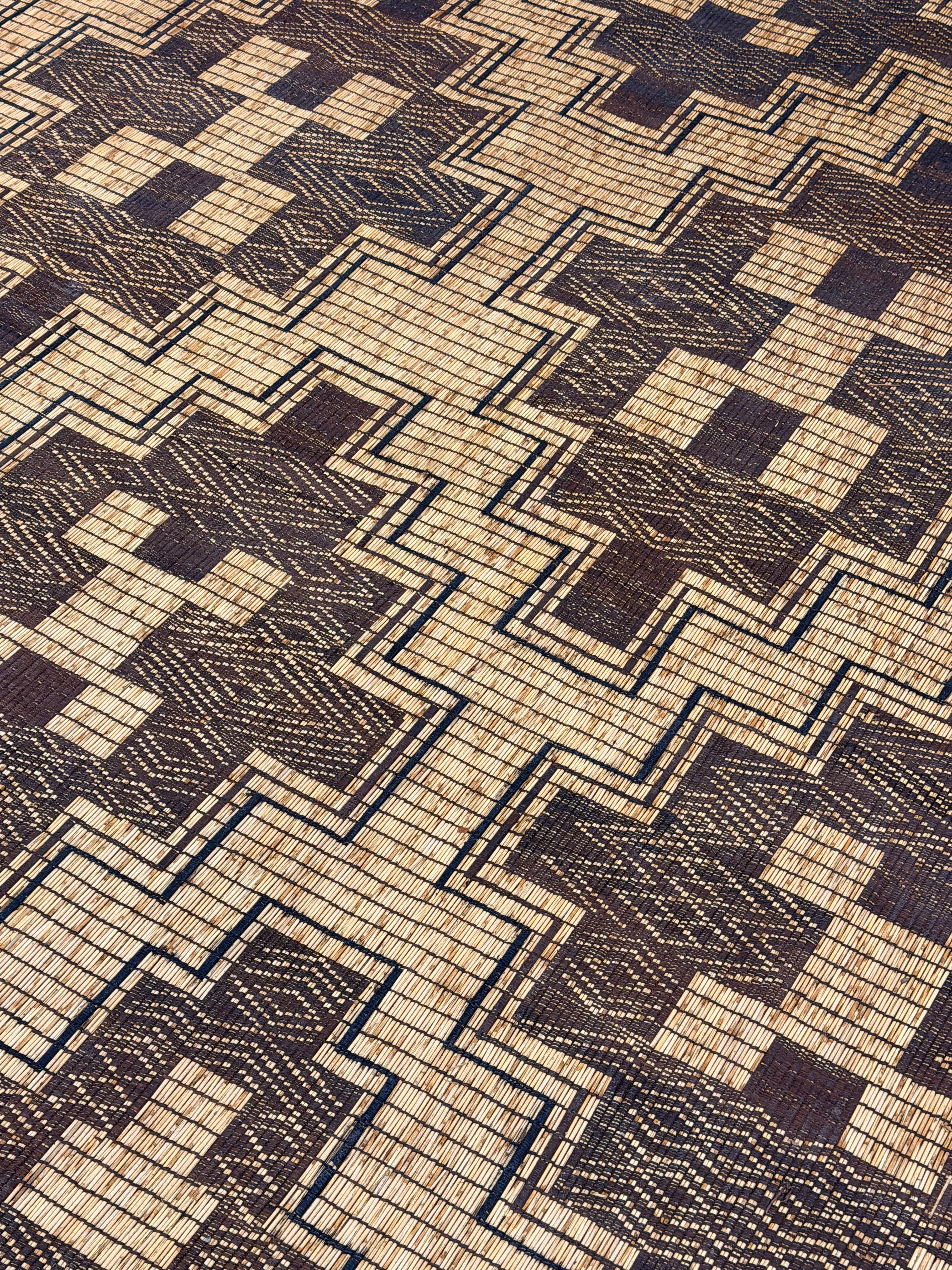 Stuoia di Cuoio e Bambù 495x310cm - S1406