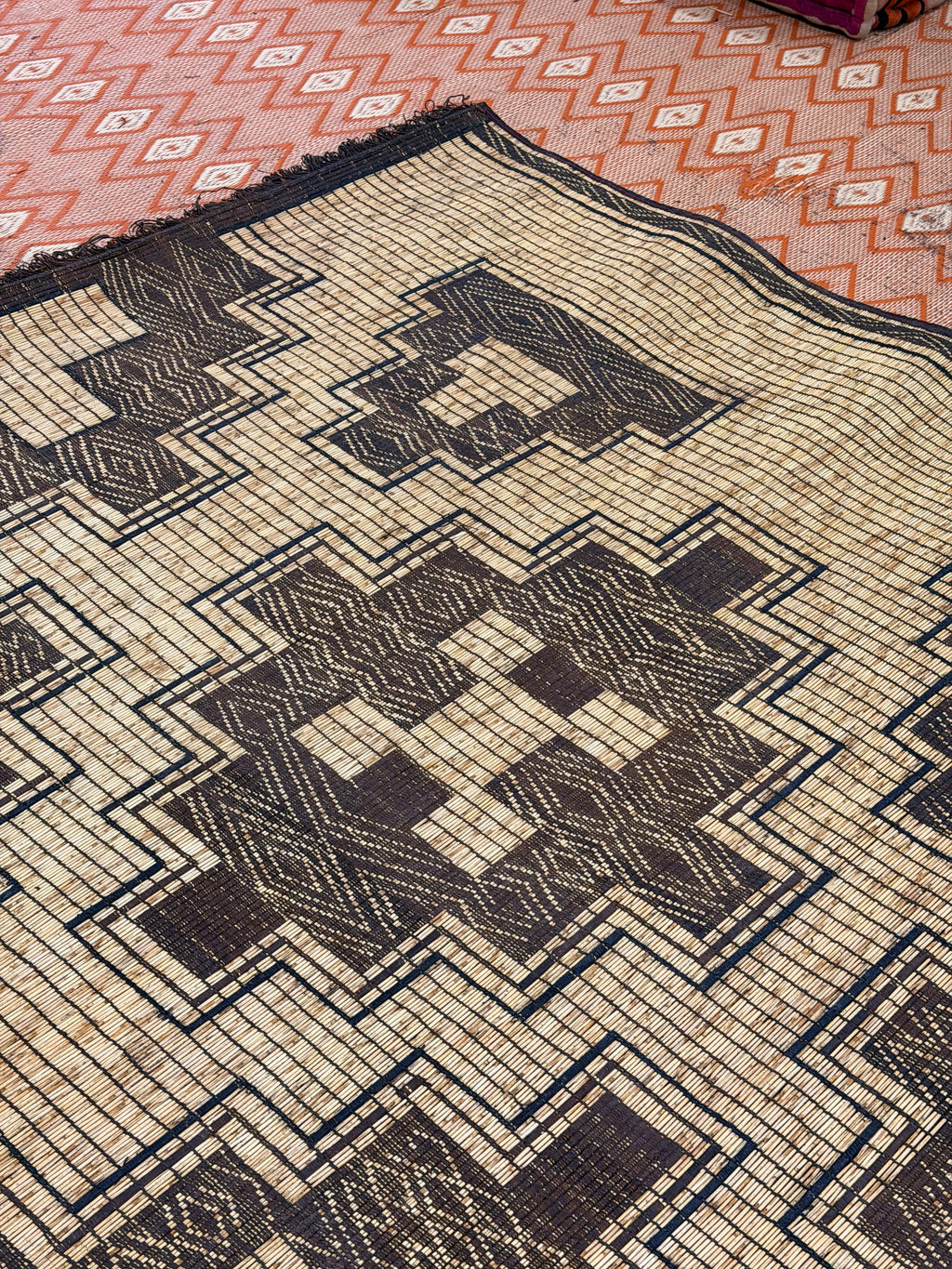 Stuoia di Cuoio e Bambù 495x310cm - S1406