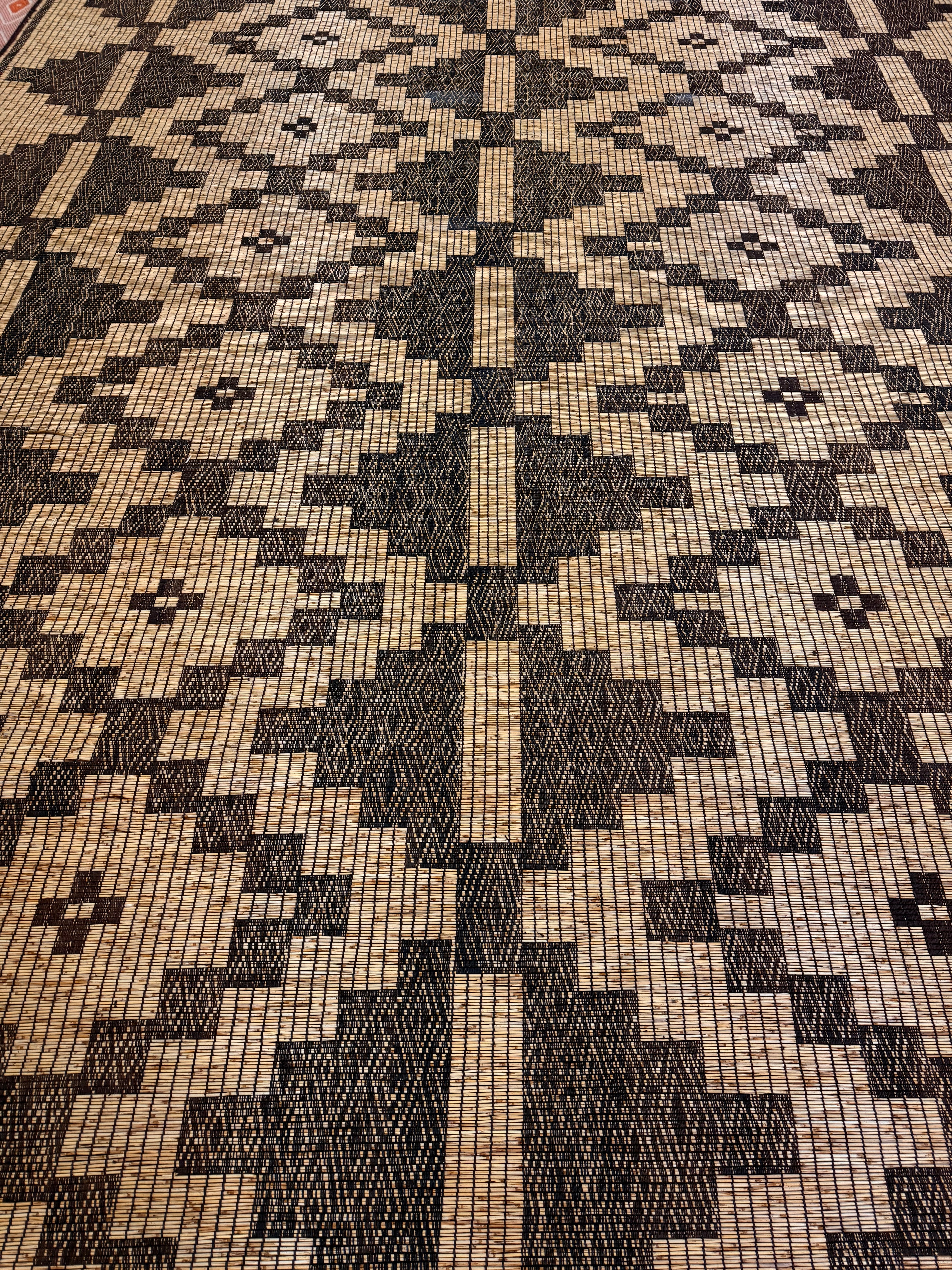 Stuoia di Cuoio e Bambù 510x305cm - S1407