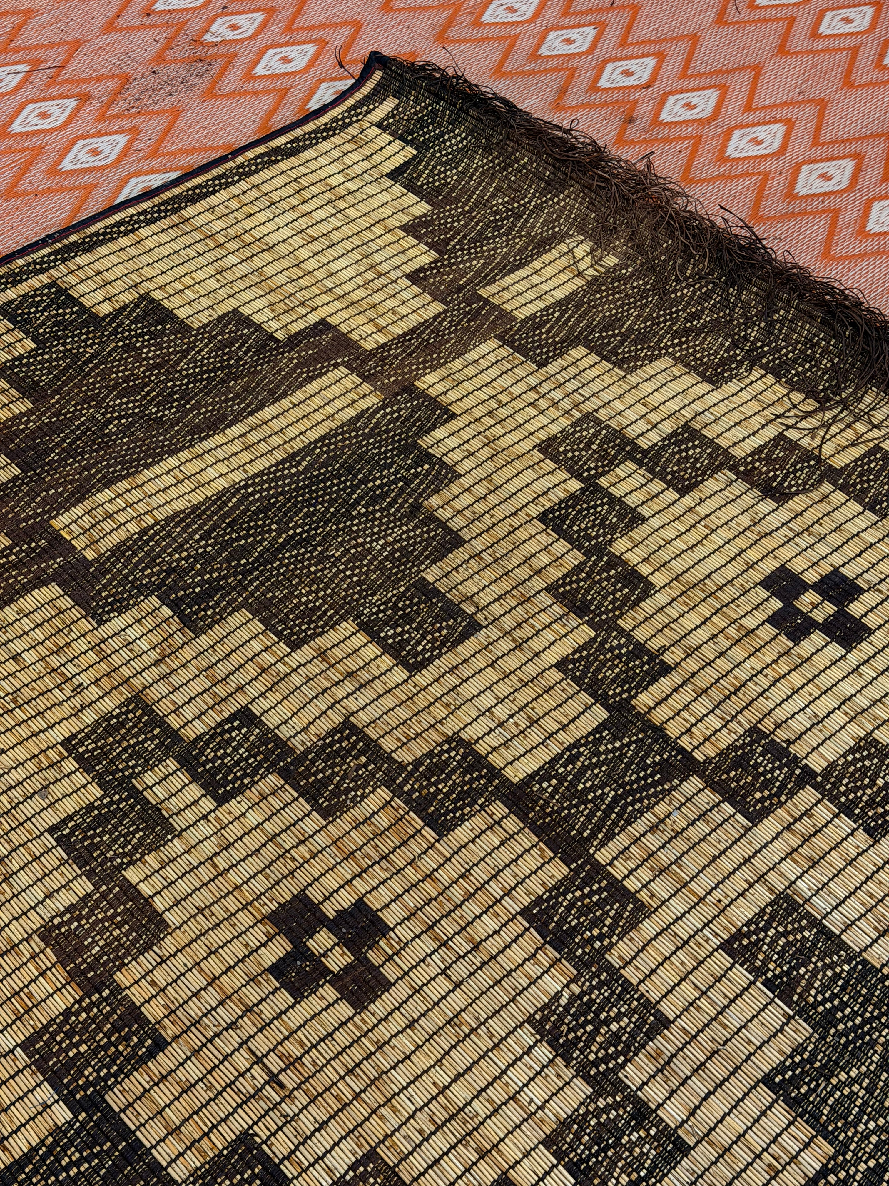 Stuoia di Cuoio e Bambù 510x305cm - S1407