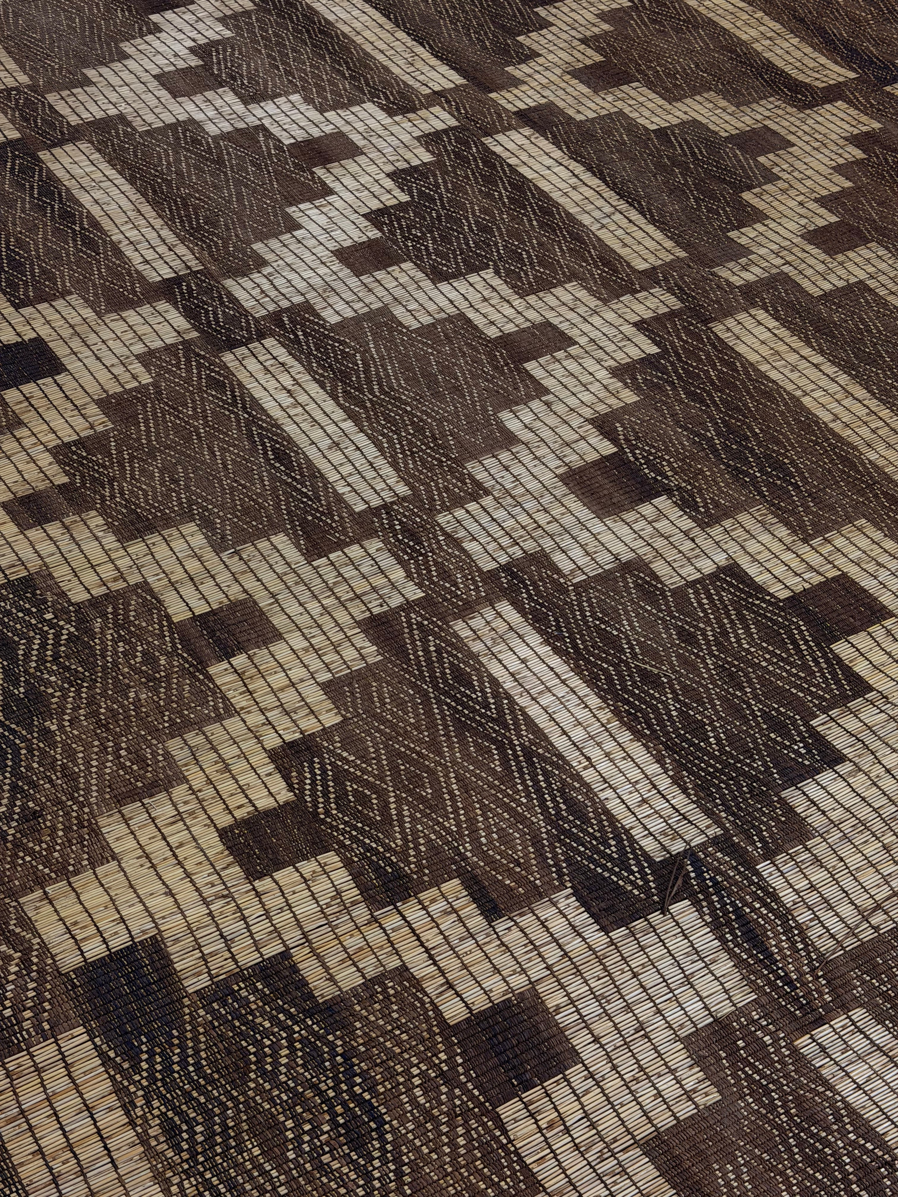 Stuoia di Cuoio e Bambù 490x330cm - S1410