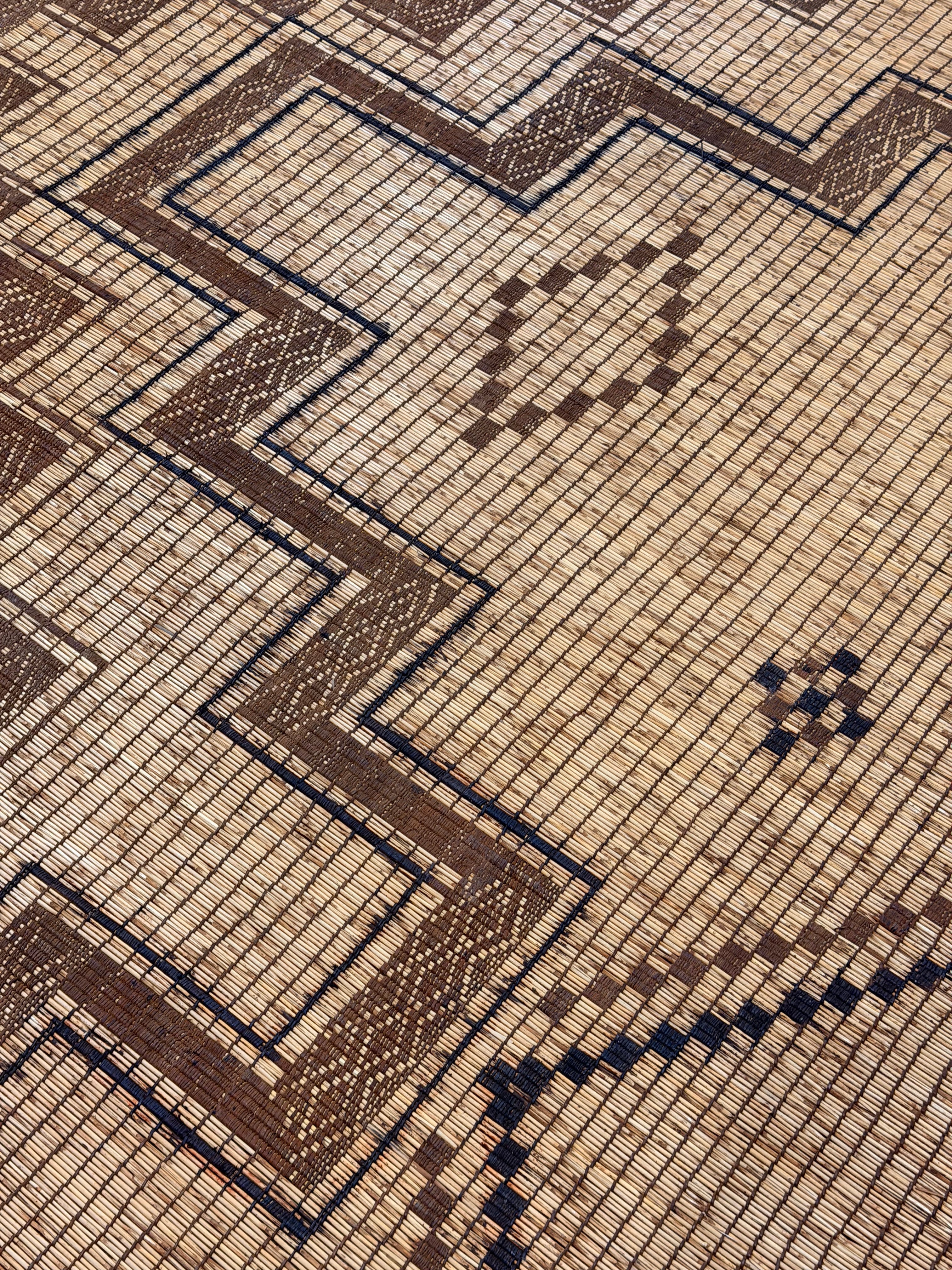 Stuoia di Cuoio e Bambù 500x325cm - S1411