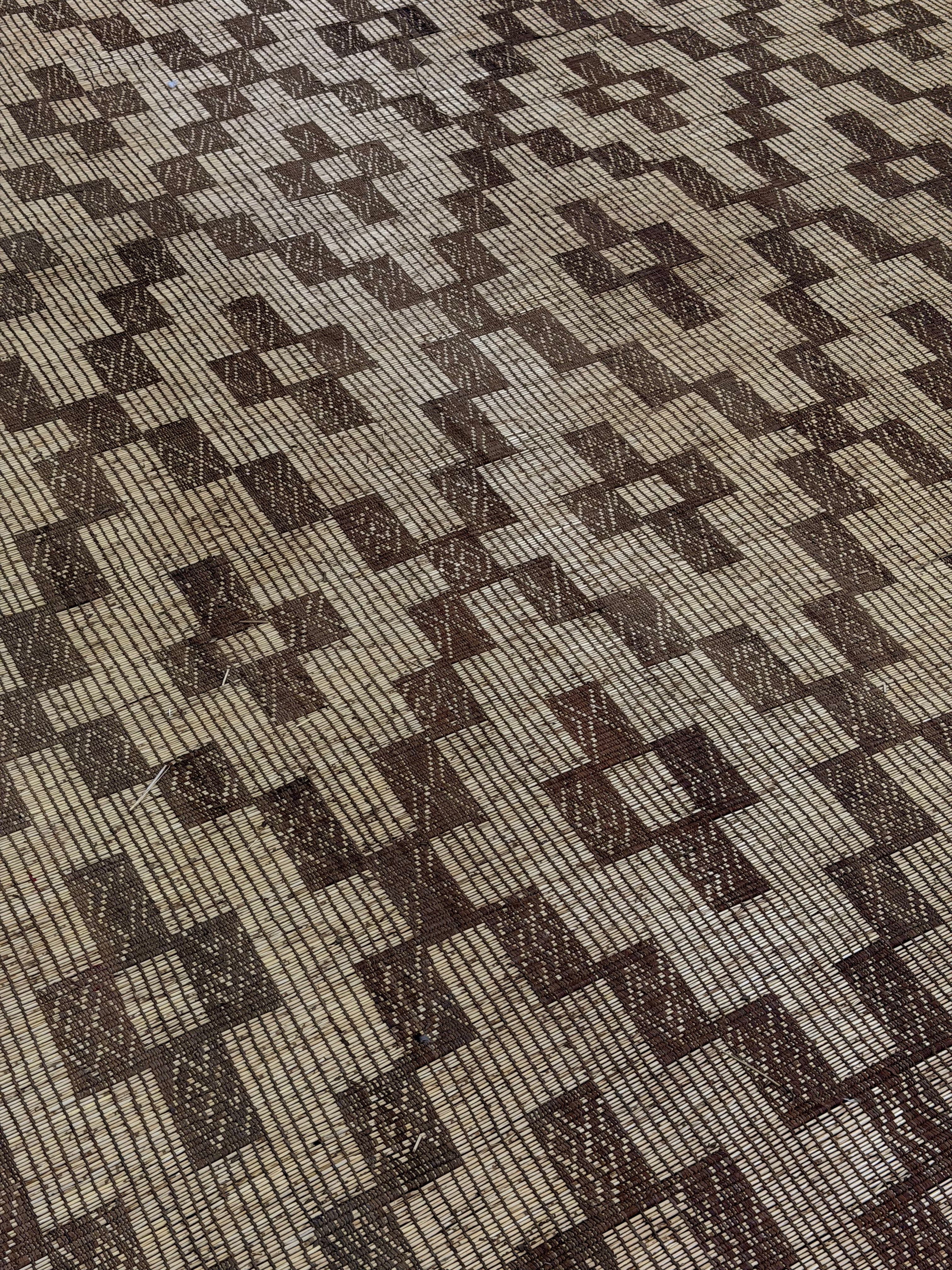 Stuoia di Cuoio e Bambù 685x380cm - S1415