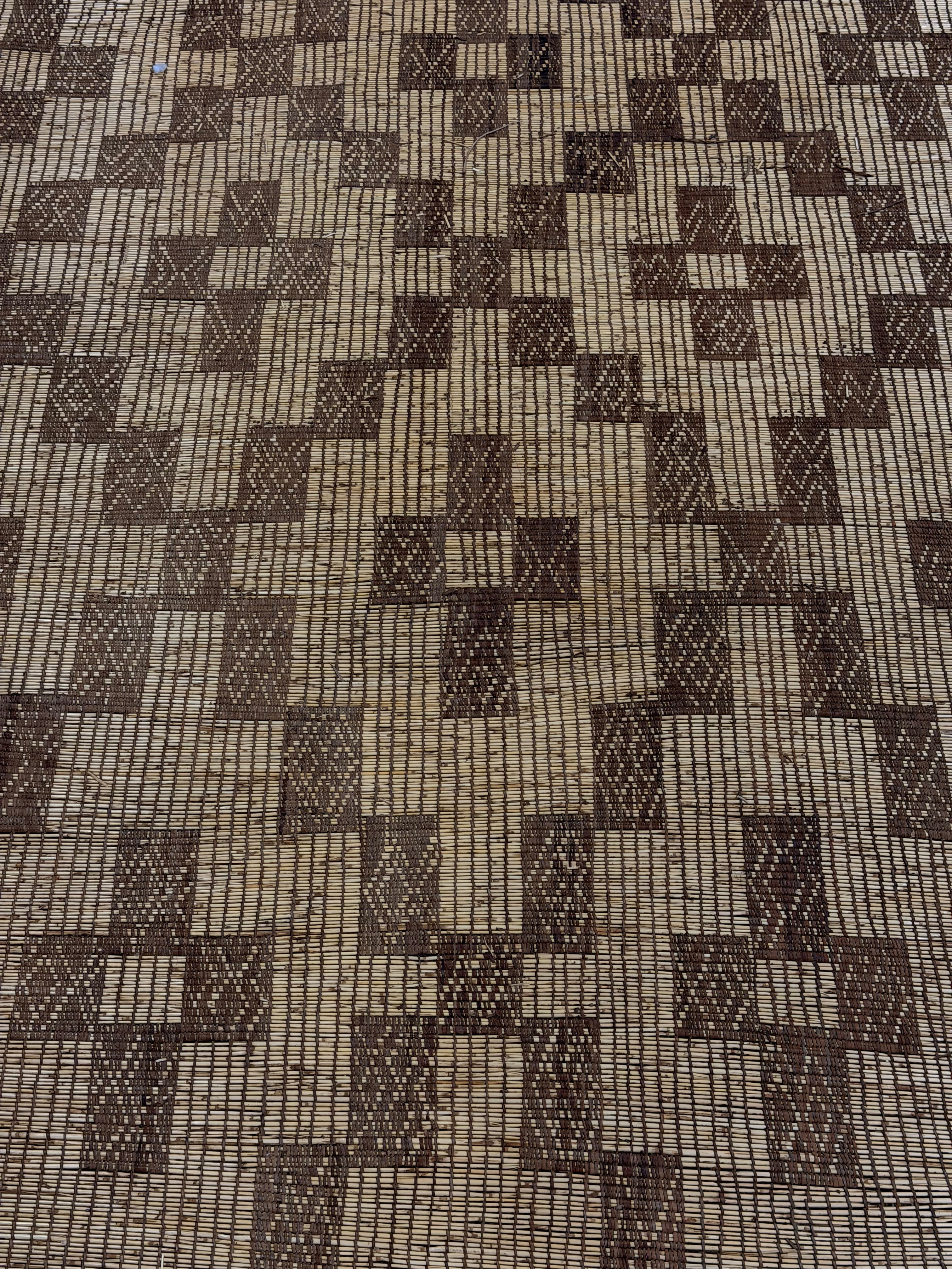Stuoia di Cuoio e Bambù 685x380cm - S1415